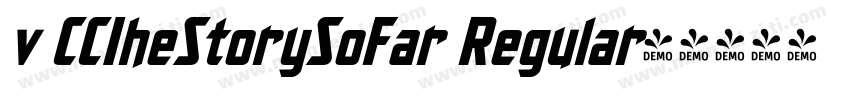 v CCIheStorySoFar Regular字体转换